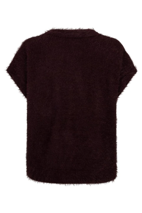 Red Button bordeaux dames gilet | Achteraanzicht