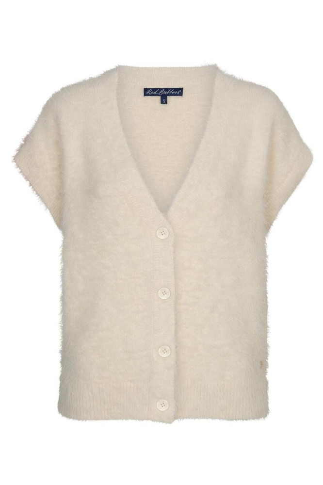 Red Button beige dames gilet | Vooraanzicht