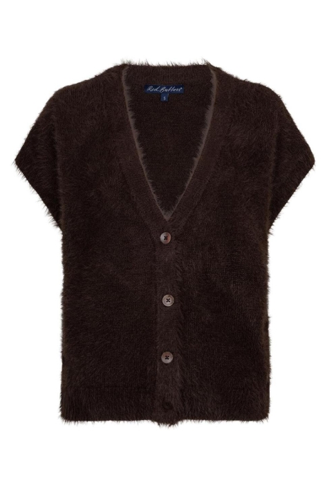 Red Button bruine dames gilet | Vooraanzicht