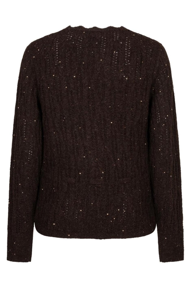 Red Button bruine dames vest | Achteraanzicht