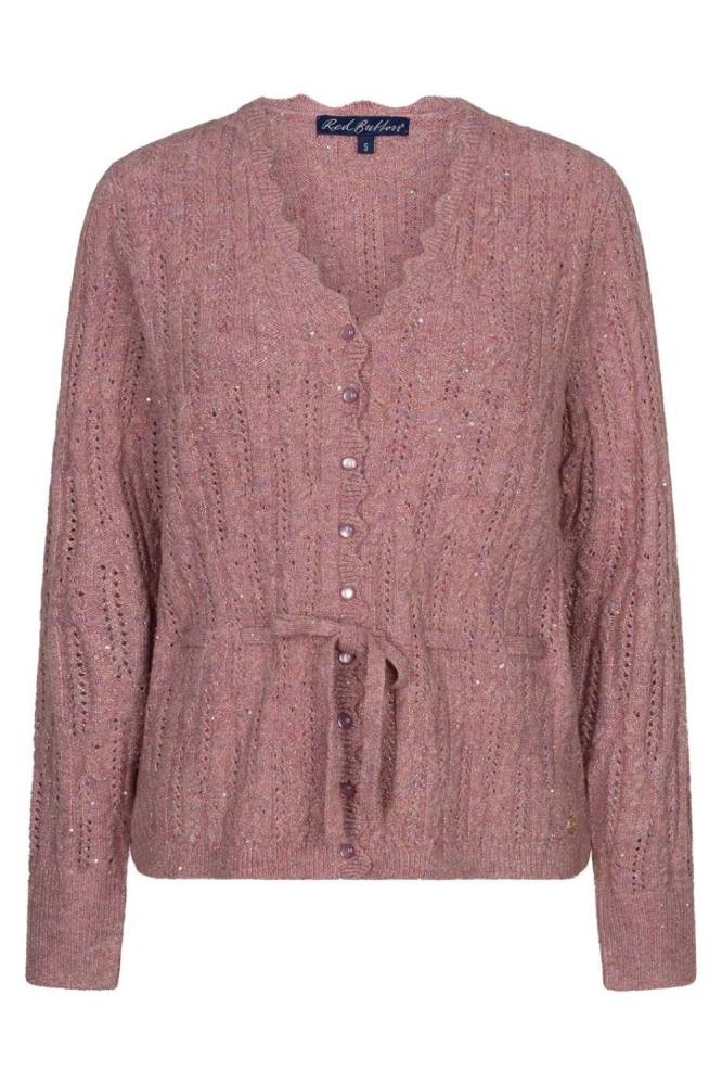 Red Button roze dames vest | Vooraanzicht