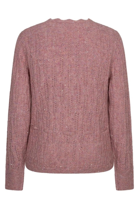 Red Button roze dames vest | Achteraanzicht