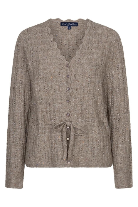 Red Button ecru dames vest | Vooraanzicht
