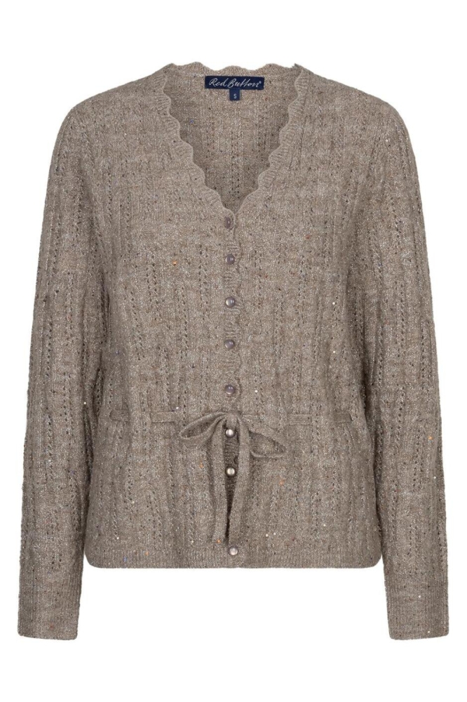 Red Button ecru dames vest | Vooraanzicht