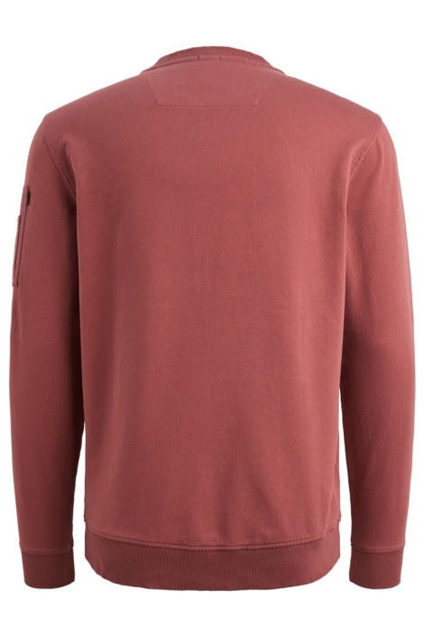 PME legend bordeaux heren sweater | Achteraanzicht