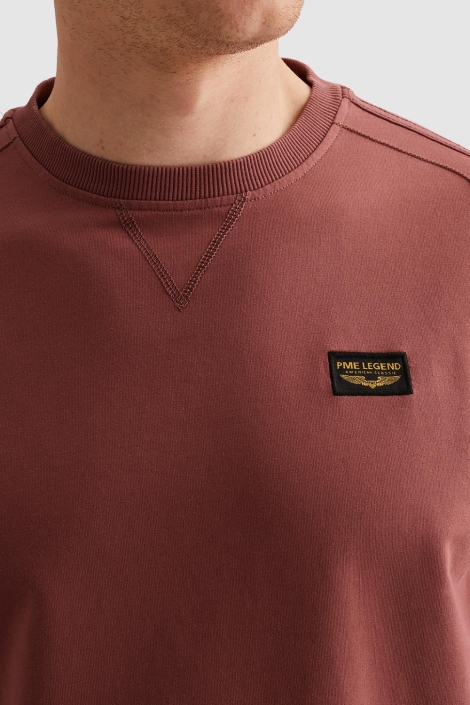 PME legend bordeaux heren sweater | Close up