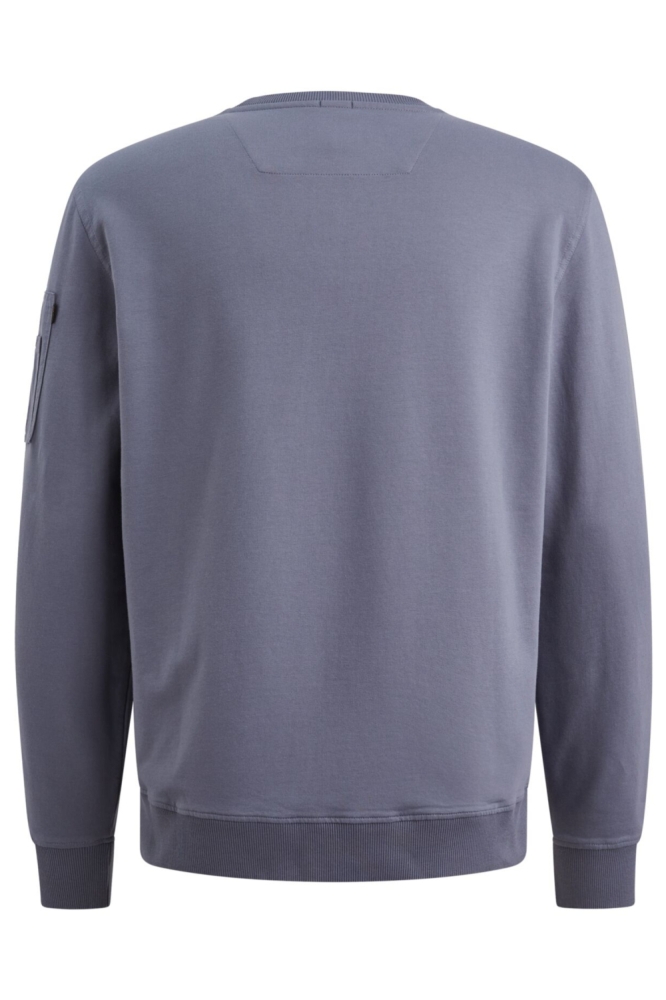 PME legend blauwe heren sweater | Achteraanzicht