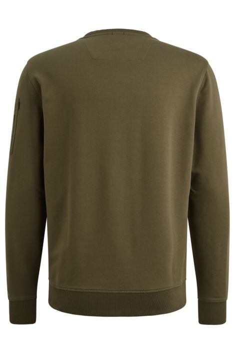 PME legend groene heren sweater | Achteraanzicht