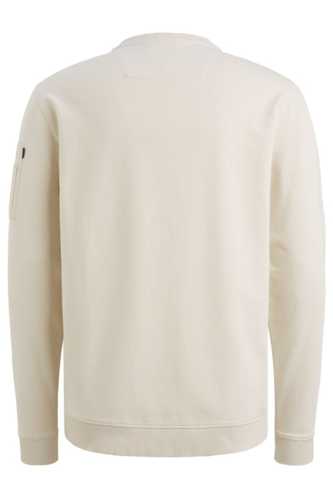 PME legend beige heren sweater | Achteraanzicht