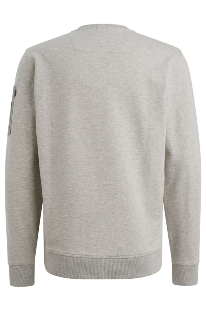 PME legend grijze heren sweater | Achteraanzicht