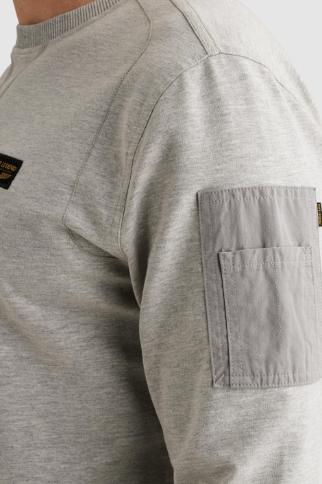 PME legend grijze heren sweater | Unique Selling Point