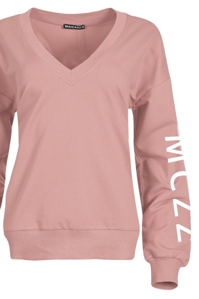 Maicazz roze dames sweater | Close up