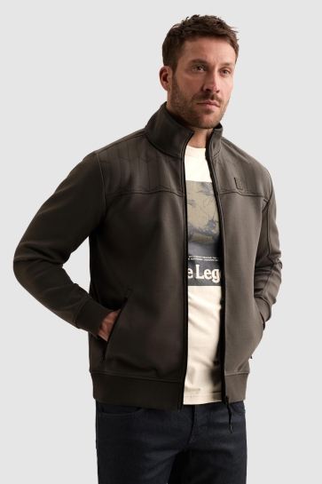 PME legend zip jacket interlock sweat Groen