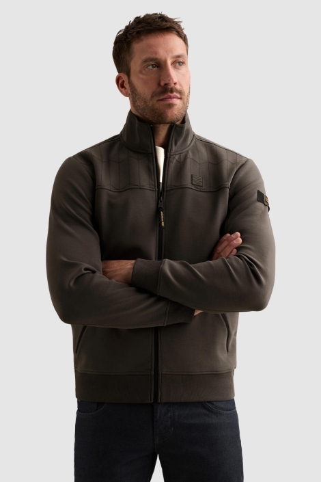 PME legend groene heren vest | Model vooraanzicht