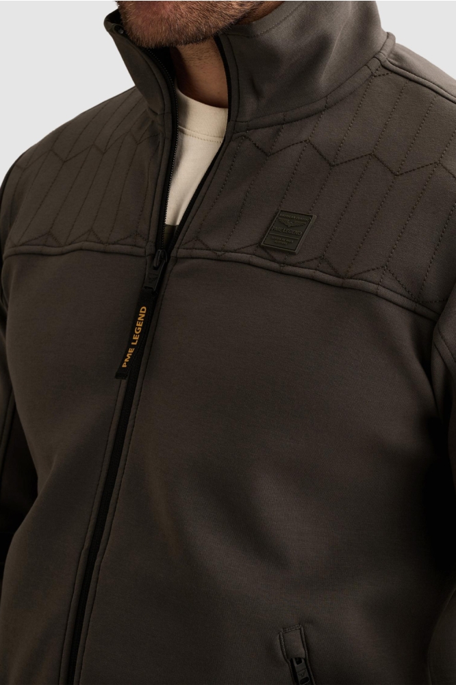 PME legend groene heren vest | Close up
