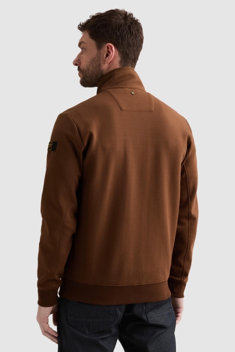 PME legend bruine heren vest | Model achteraanzicht