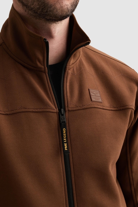 PME legend bruine heren vest | Close up