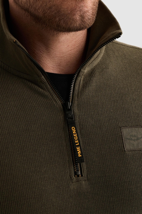 PME legend groene heren trui | Close up