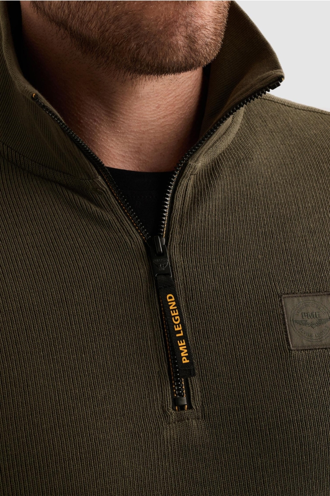 PME legend groene heren trui | Close up