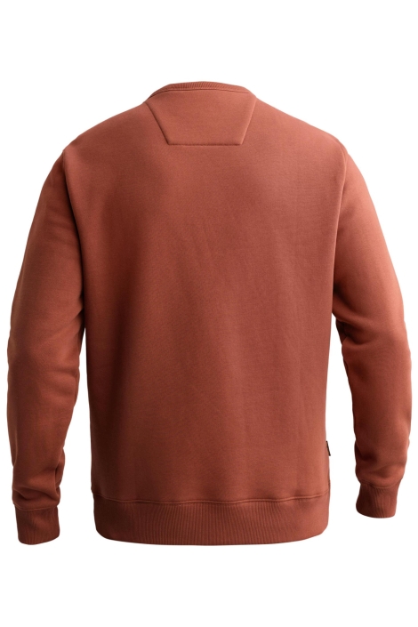 PME legend bruine heren sweater | Achteraanzicht
