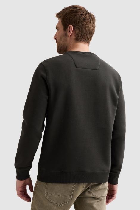 PME legend grijze heren sweater | Model achteraanzicht