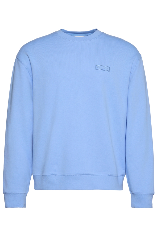 Calvin Klein blauwe heren sweater | Vooraanzicht