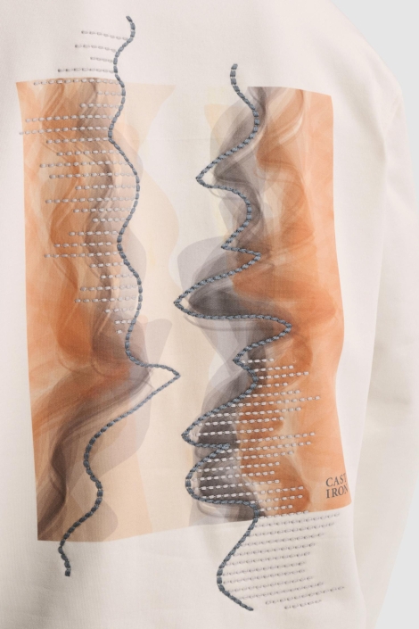 Cast Iron beige heren sweater | Unique Selling Point