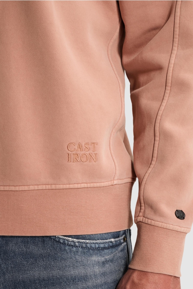 Cast Iron oranje heren sweater | Unique Selling Point