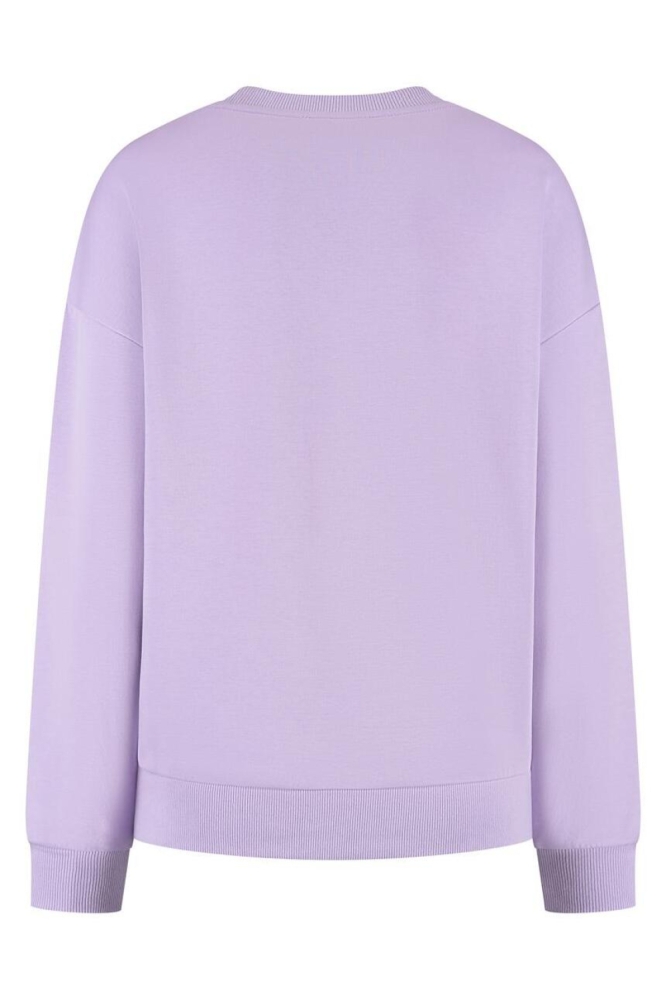 Lady Day paarse dames sweater | Achteraanzicht