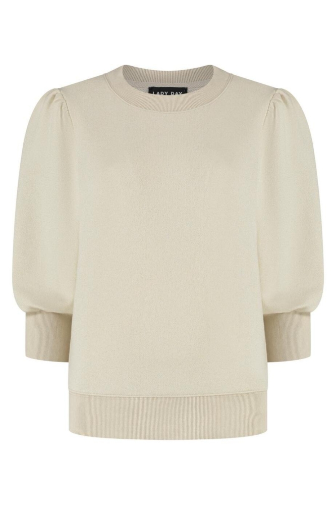 Lady Day ecru dames sweater | Vooraanzicht