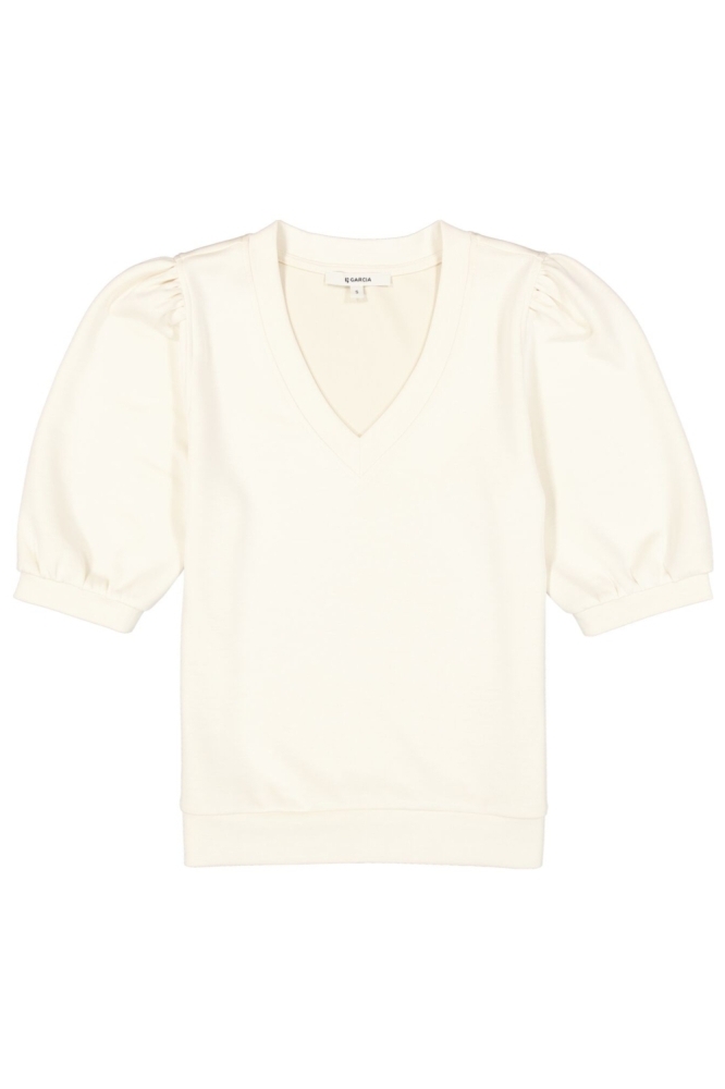 Garcia beige dames sweater | Vooraanzicht