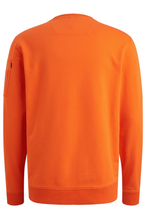 PME legend oranje heren sweater | Achteraanzicht
