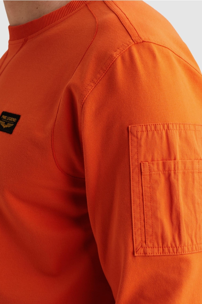 PME legend oranje heren sweater | Unique Selling Point