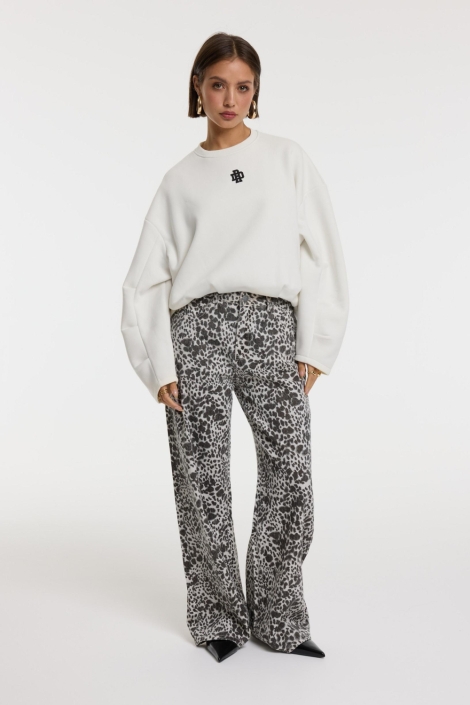 Refined Department witte dames sweater | Model