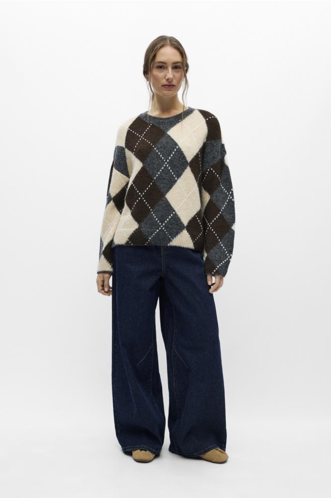 Object grijze dames trui | Model