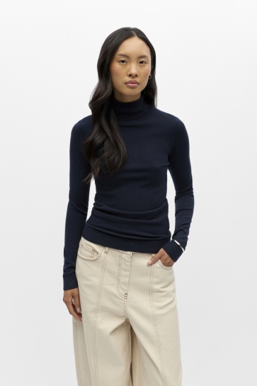 Object Trui OBJTHESS L/S ROLLNECK KNIT PULLOVER 23033228 Sky Captian