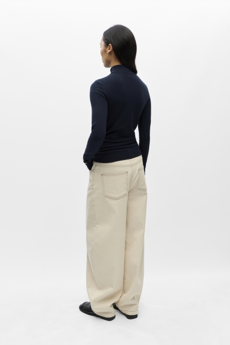 Object blauwe dames trui | Model