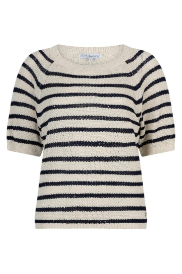 Red Button Trui SWEET STRIPE SEQUINS SRB4890A PEARL/DARK BLUE