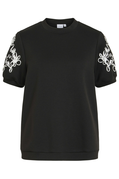 Vila zwarte dames sweater | Vooraanzicht