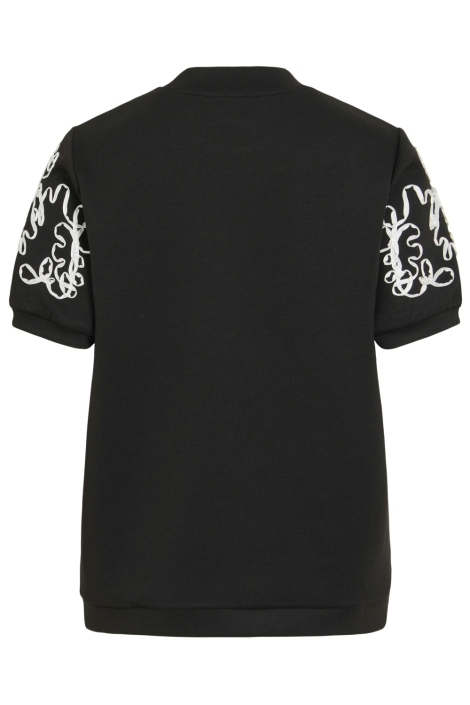 Vila zwarte dames sweater | Achteraanzicht