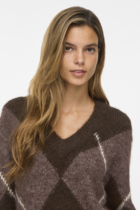 Vila bruine dames trui | Model