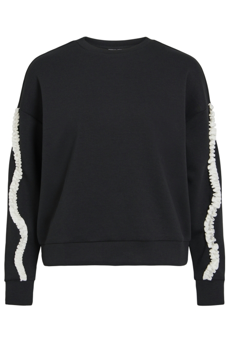 Vila zwarte dames sweater | Vooraanzicht