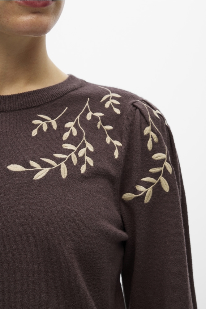 Object bruine dames trui | Close up