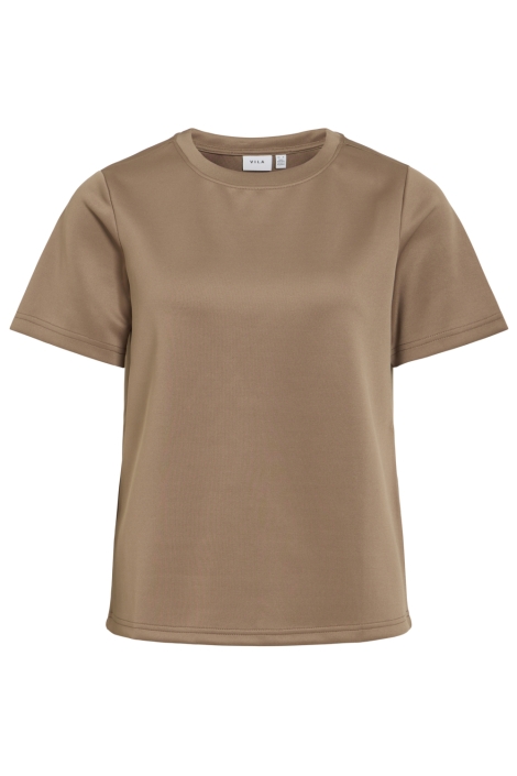 Vila bruine dames t-shirt | Vooraanzicht