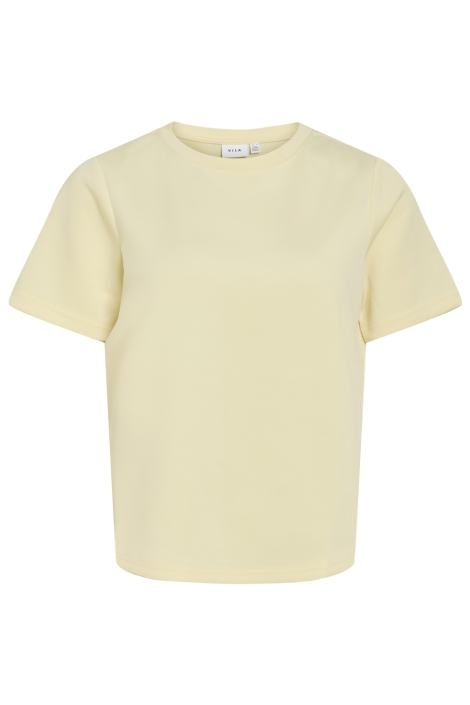 Vila gele dames t-shirt | Vooraanzicht