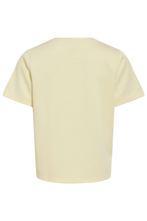 Vila gele dames t-shirt | Achteraanzicht