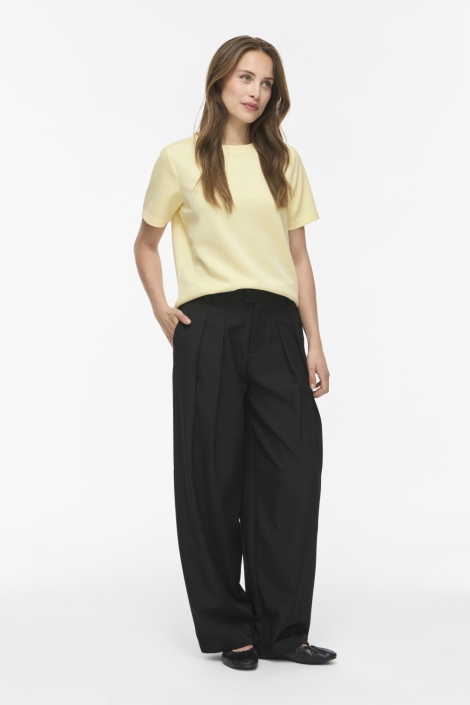 Vila gele dames t-shirt | Model
