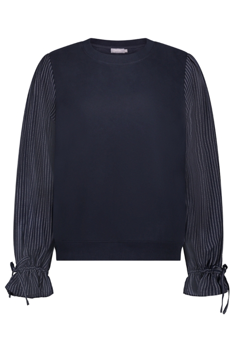 Geisha blauwe dames sweater | Vooraanzicht