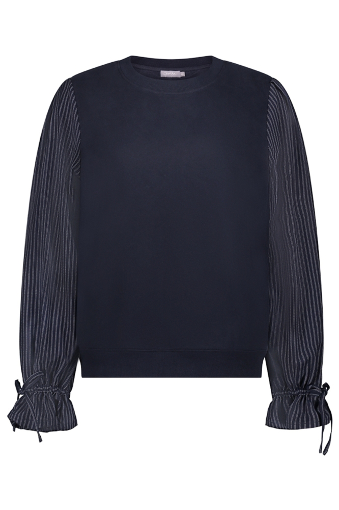 Geisha blauwe dames sweater | Vooraanzicht