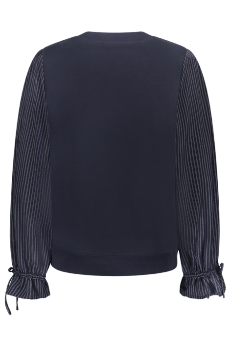 Geisha blauwe dames sweater | Achteraanzicht